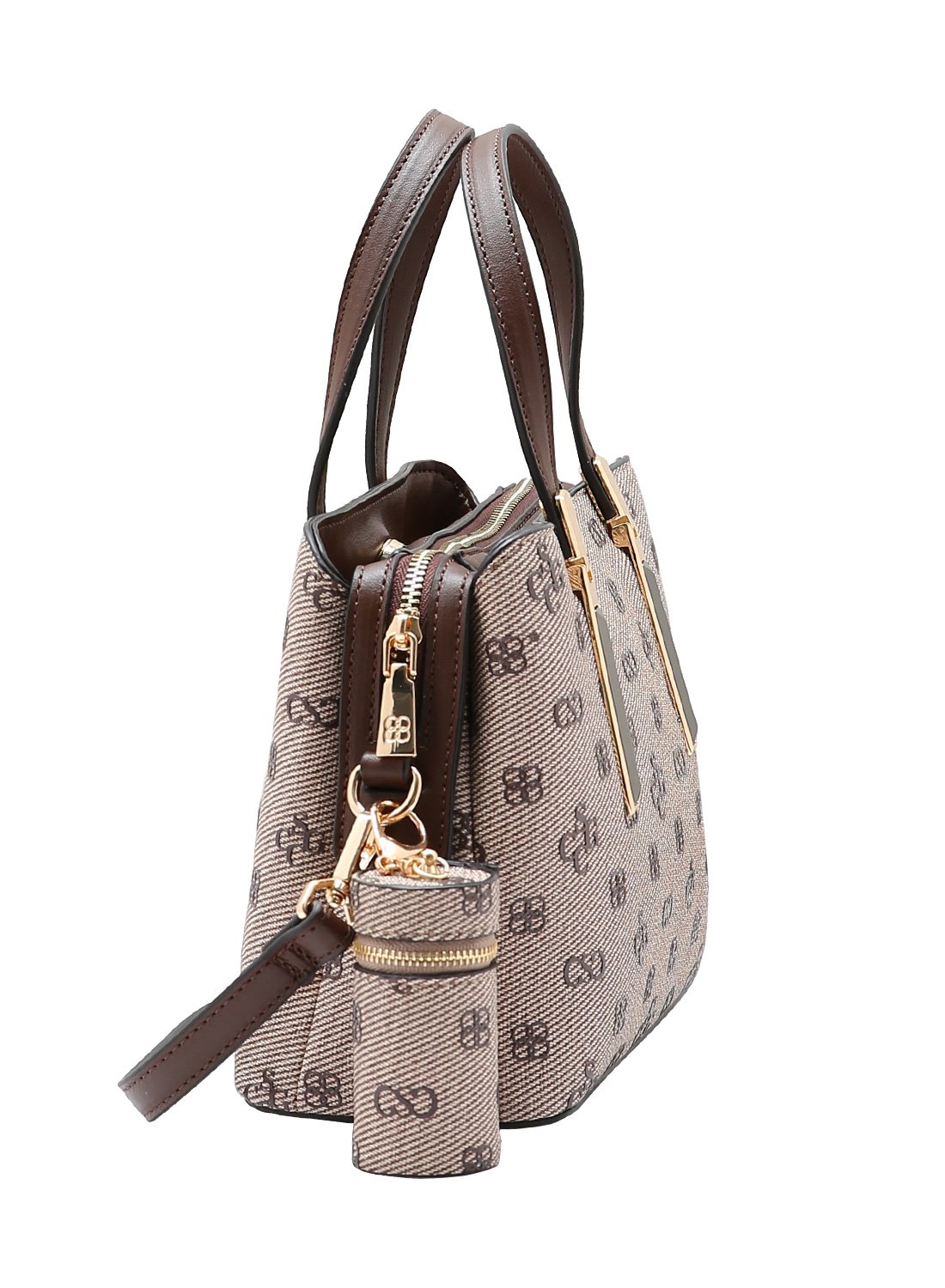 Bolsa Chenson de Mao Monograma Atemporal Cafe Original Sofisticada Marrom 2