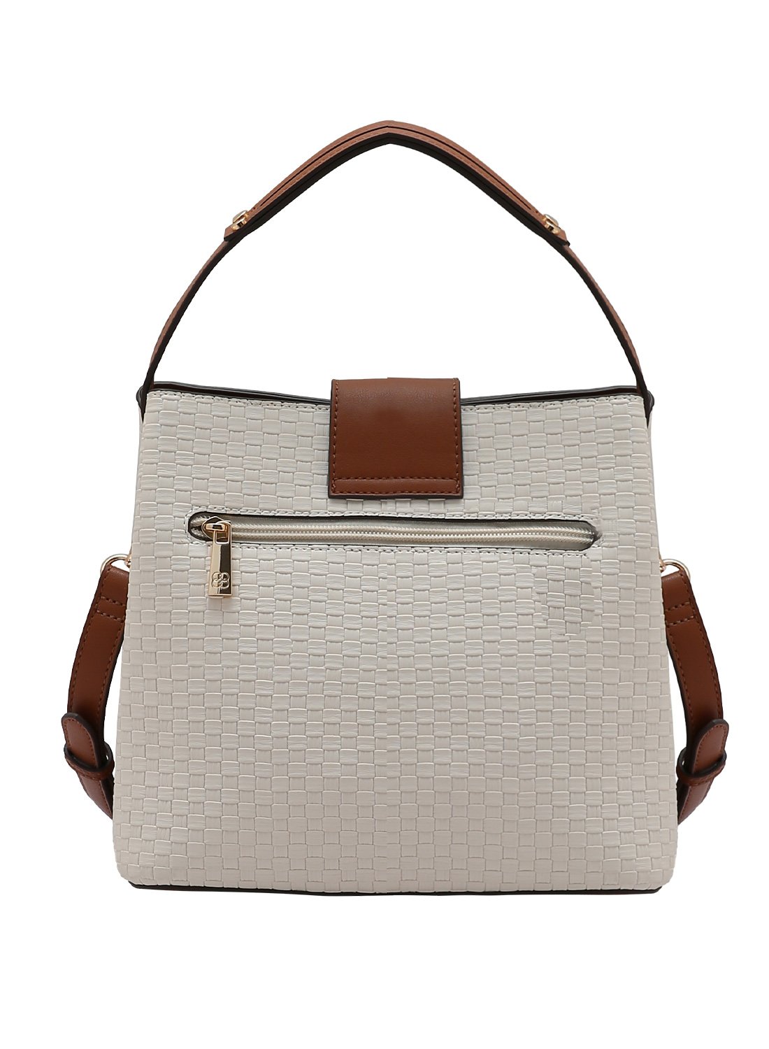 Bolsa Duo Colors - Bege - Alca de Mao - Chenson Original Bege 4