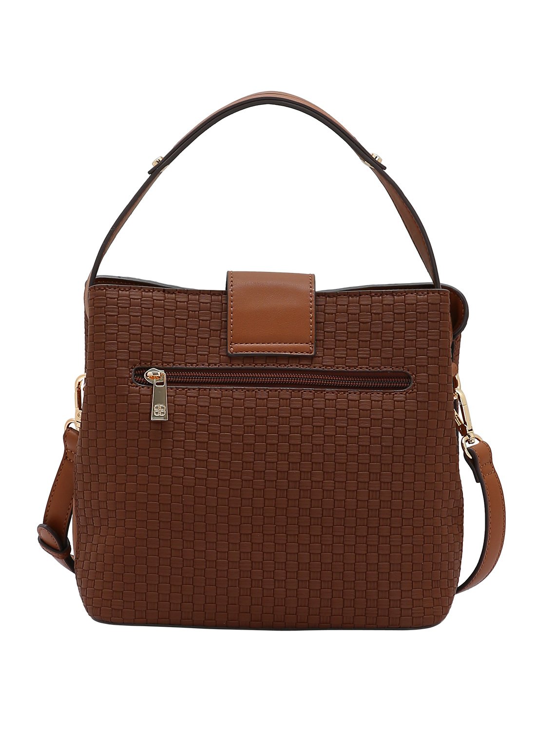 Bolsa Original Chenson Duo Colors Cafe Alca de Mao Versatil Marrom 4