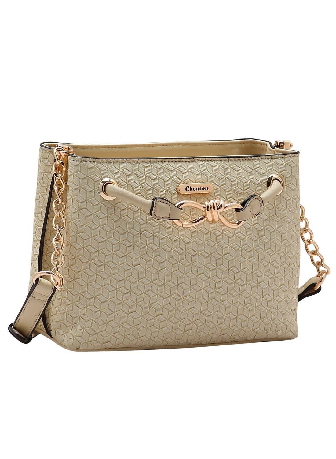 Bolsa Chenson Ferragem Chic - Transversal - Bege