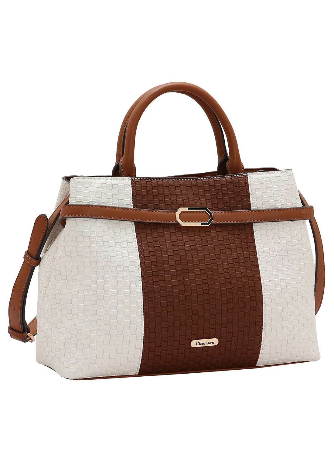 Bolsa Chenson Duo Colors Bege - Alca dupla - Original 