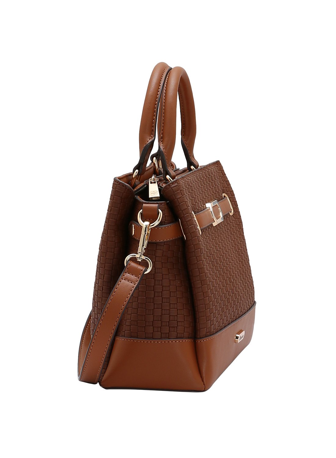 Bolsa Alca dupla Duo Colors - Cafe - Chenson Original Marrom 2