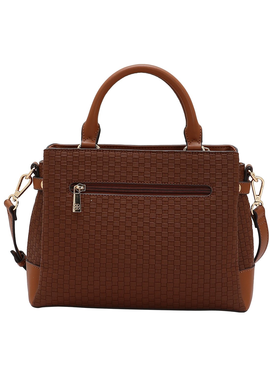 Bolsa Alca dupla Duo Colors - Cafe - Chenson Original Marrom 4