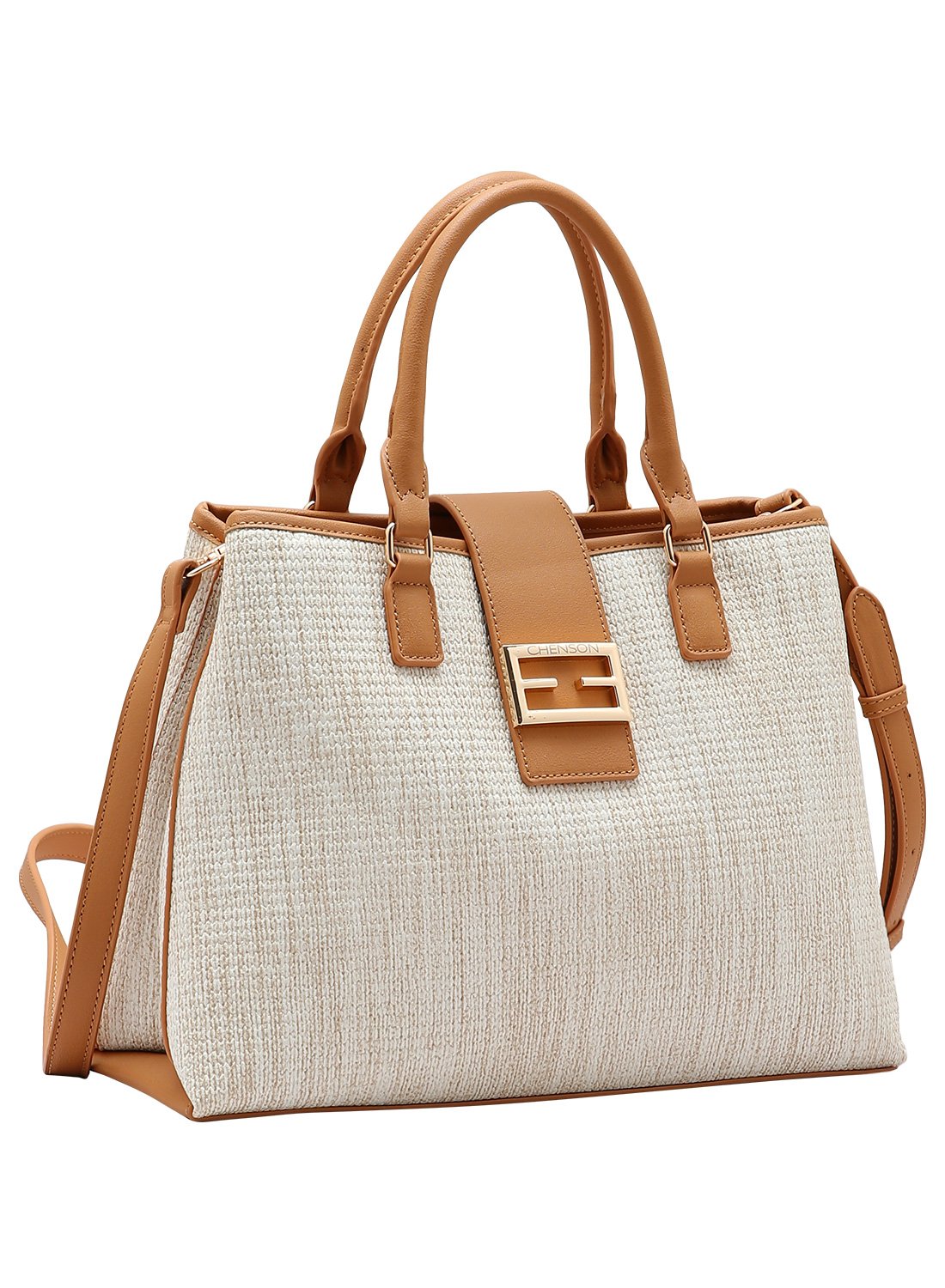Bolsa Chenson Elegance - Alca de Mao - Off White