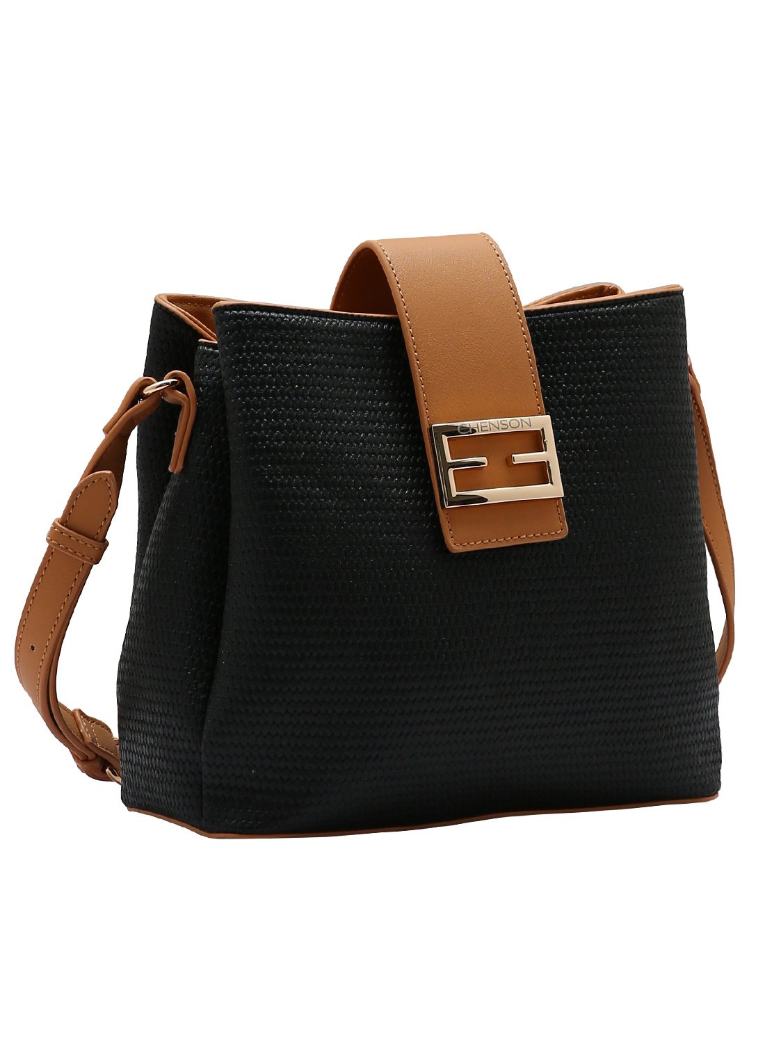 Bolsa Chenson Elegance - Alca de Mao - Preta