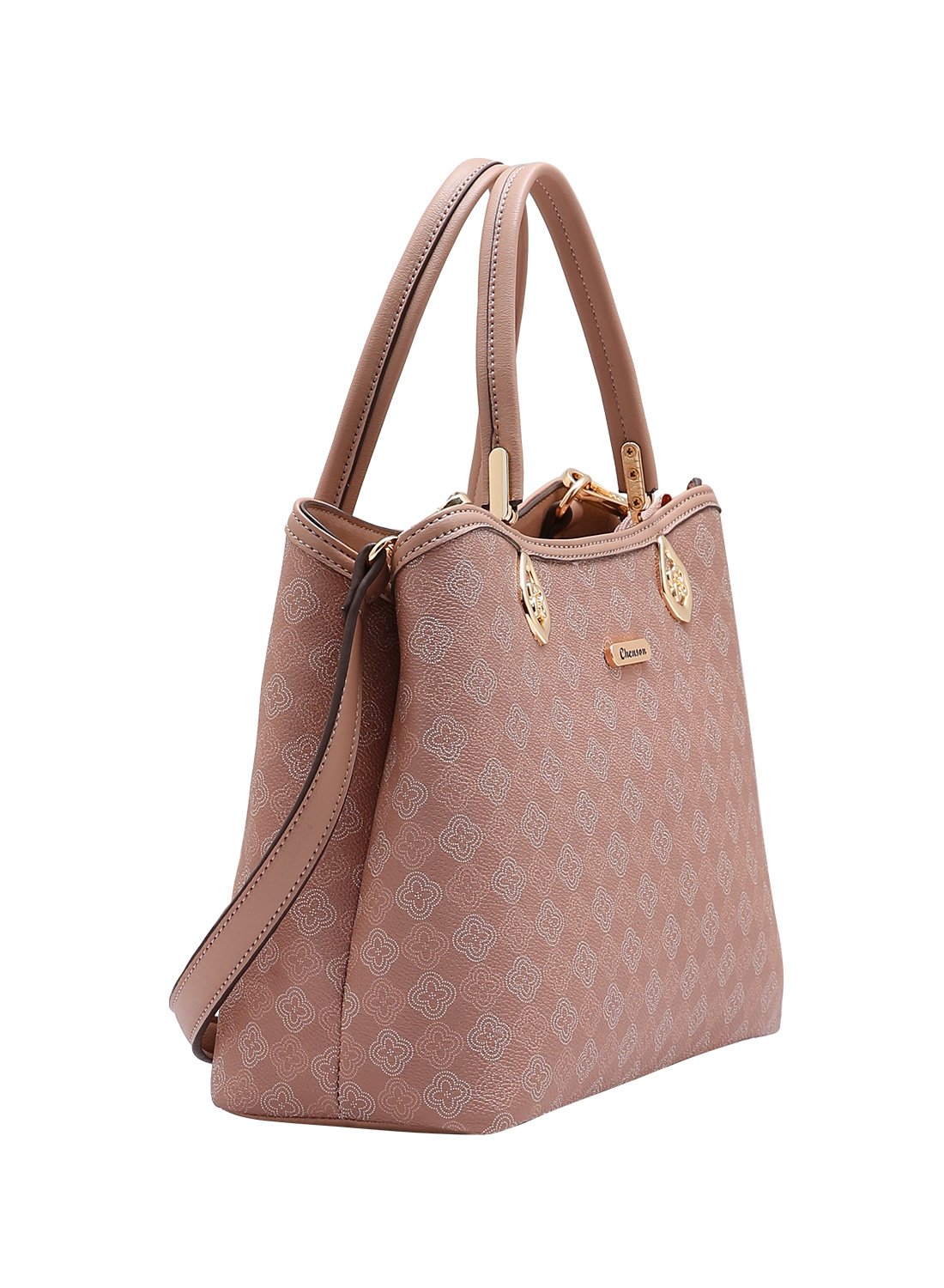 Bolsa de Mao Rose Chenson Elemento Grafico Casual Moderna Rosa 2