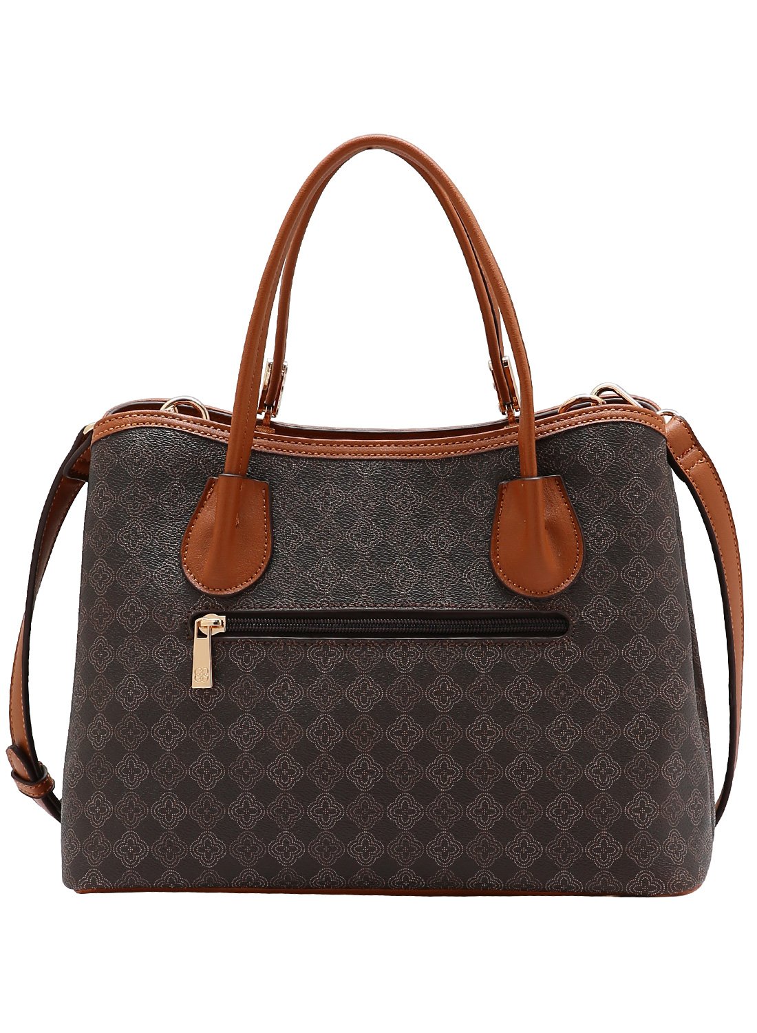 Bolsa Elemento Grafico Casual Chenson - Alca de Mao - Cafe Marrom 4