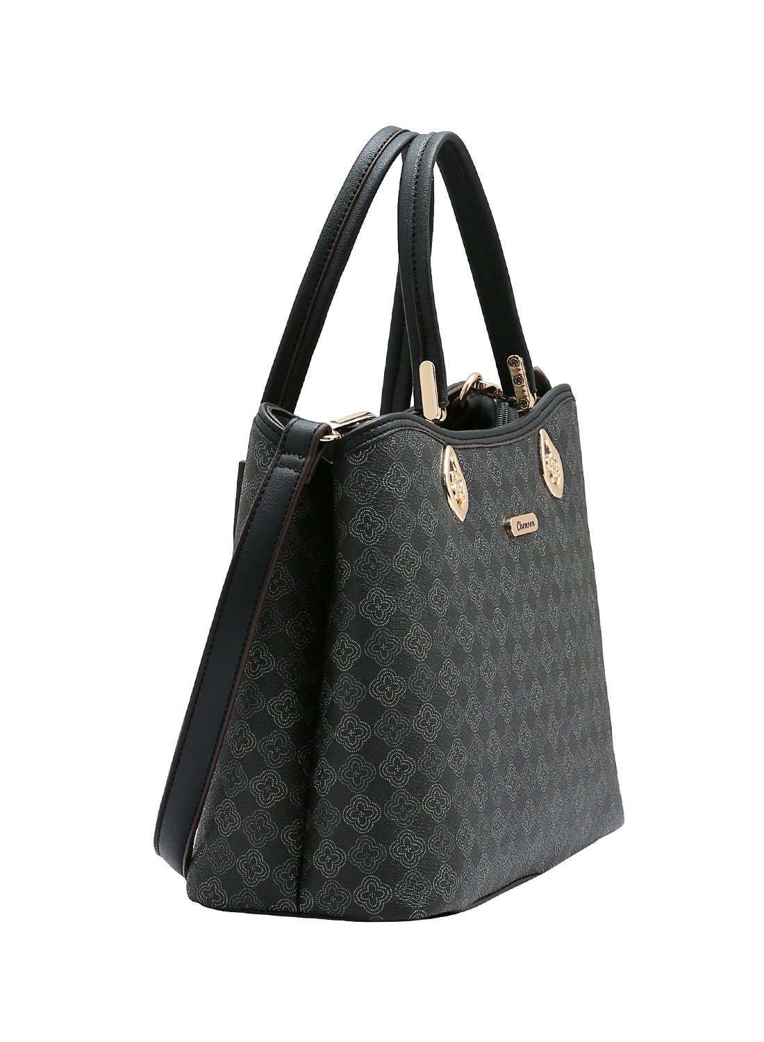 Chenson Bolsa Preta Casual com Estilo Grafico Preto 2