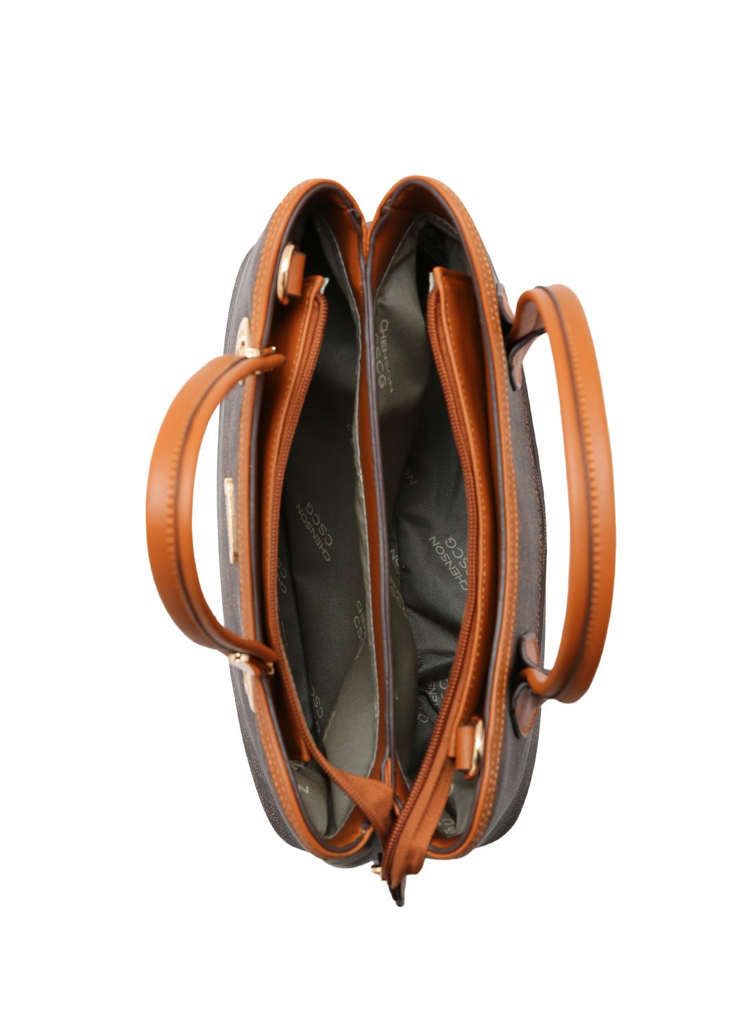 Chenson Bolsa Preta Casual com Estilo Grafico Preto 3