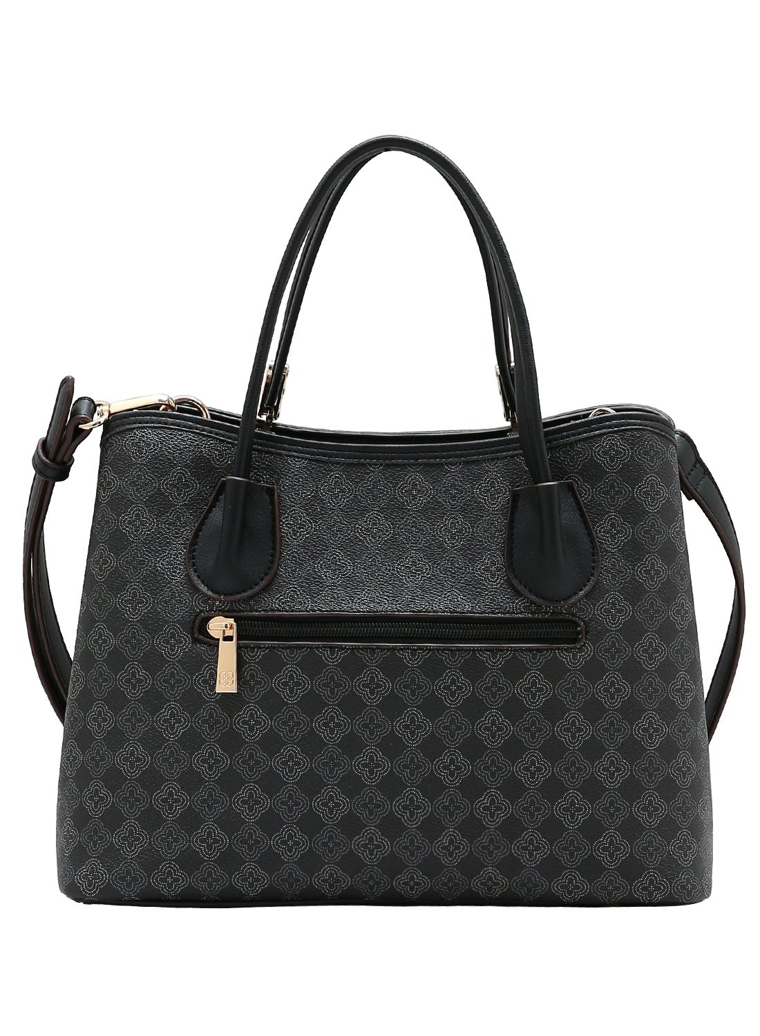 Chenson Bolsa Preta Casual com Estilo Grafico Preto 4