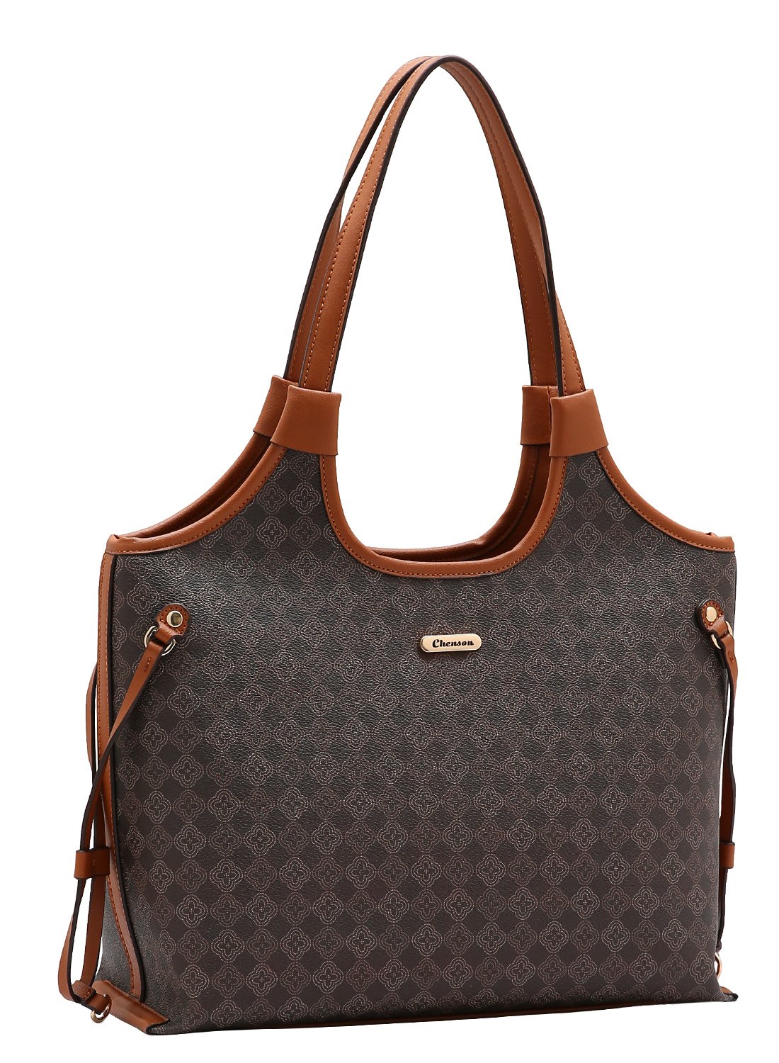 Bolsa Chenson Cafe Elemento Grafico Casual - Alca de Ombro 