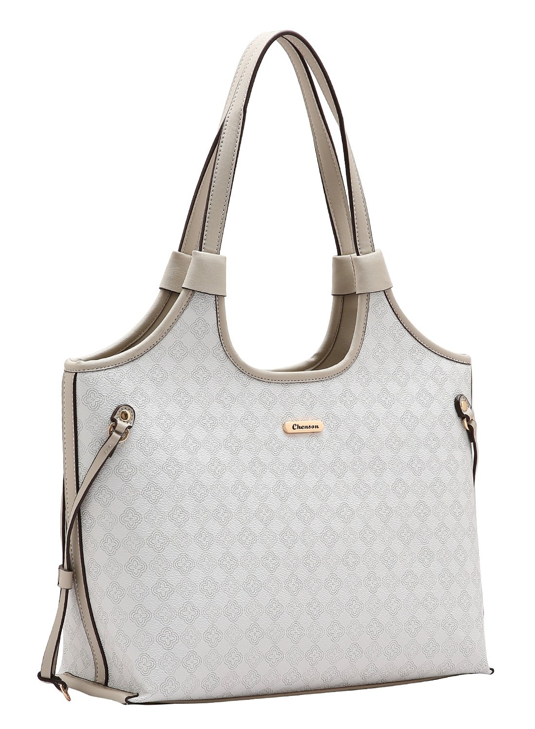 Bolsa Alca de Ombro Elemento Grafico Casual - Nude - Chenson