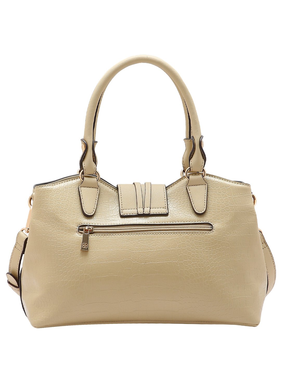 Bolsa de Mao Chenson Mini Croco Natural Original