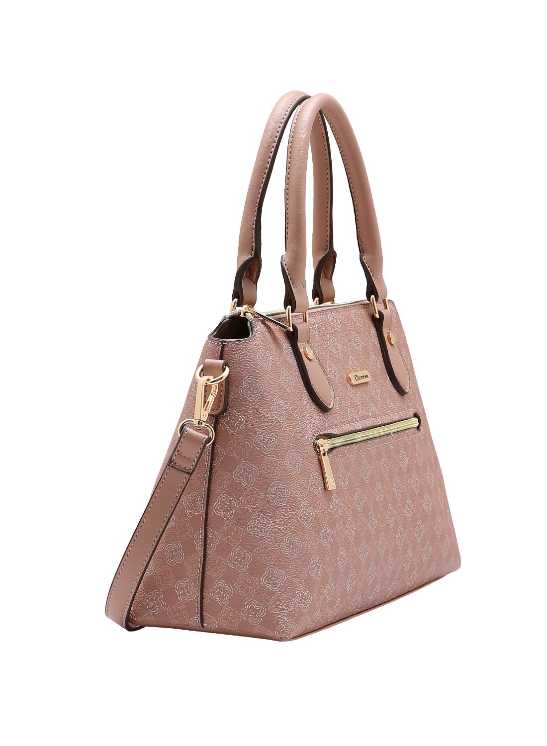 Bolsa Chenson Rose - Elemento Grafico Casual com Alca de Mao Rosa 2