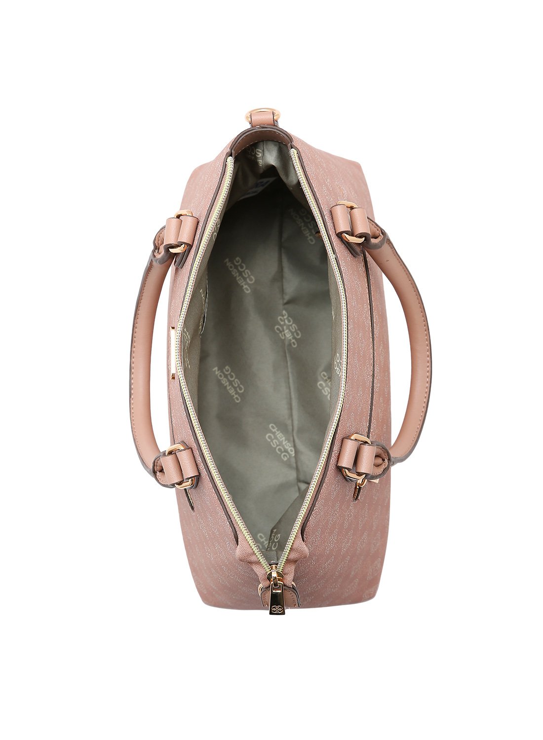 Bolsa Chenson Rose - Elemento Grafico Casual com Alca de Mao Rosa 3