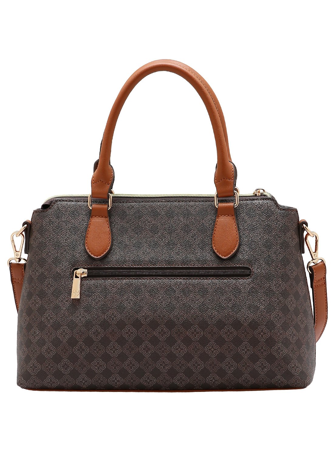 Bolsa Cafe Chenson Elemento Grafico Casual Original Marrom 4