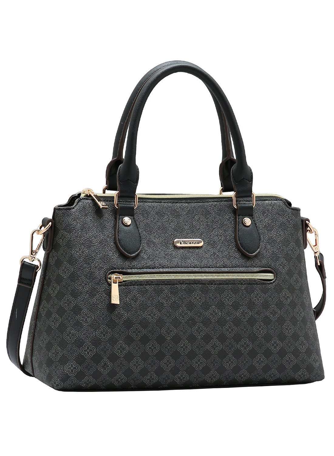 Bolsa Alca de Mao Elemento Grafico Casual - Preto - Chenson