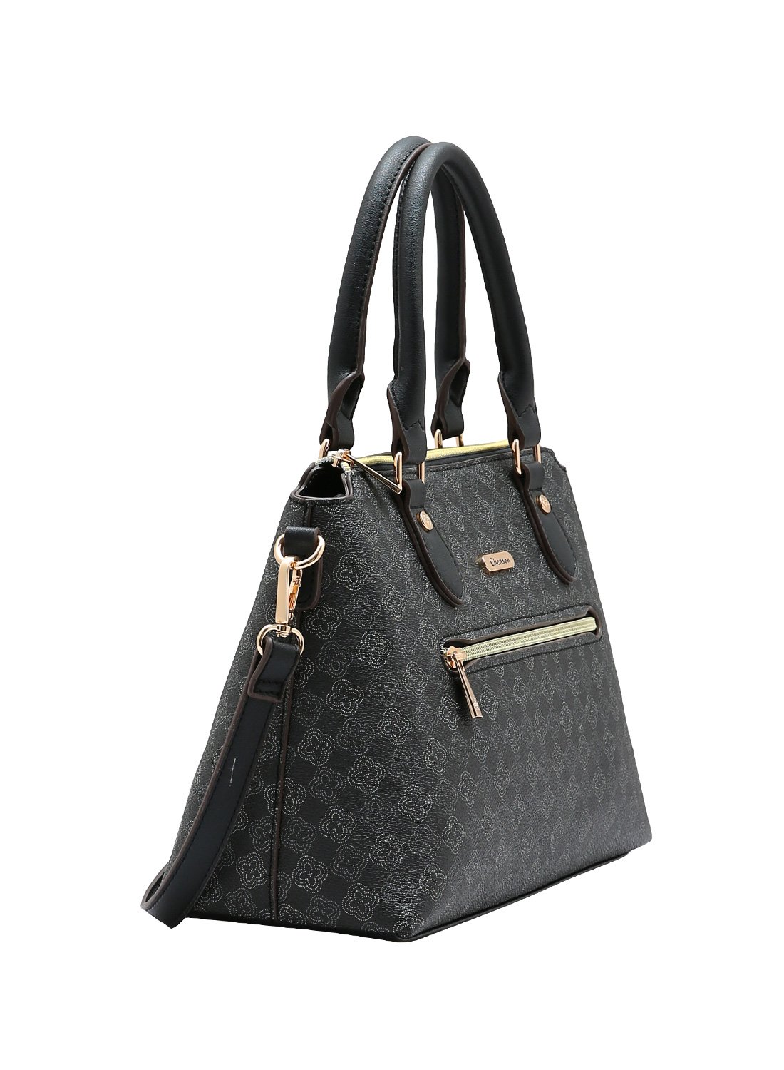 Bolsa Alca de Mao Elemento Grafico Casual - Preto - Chenson Preto 2