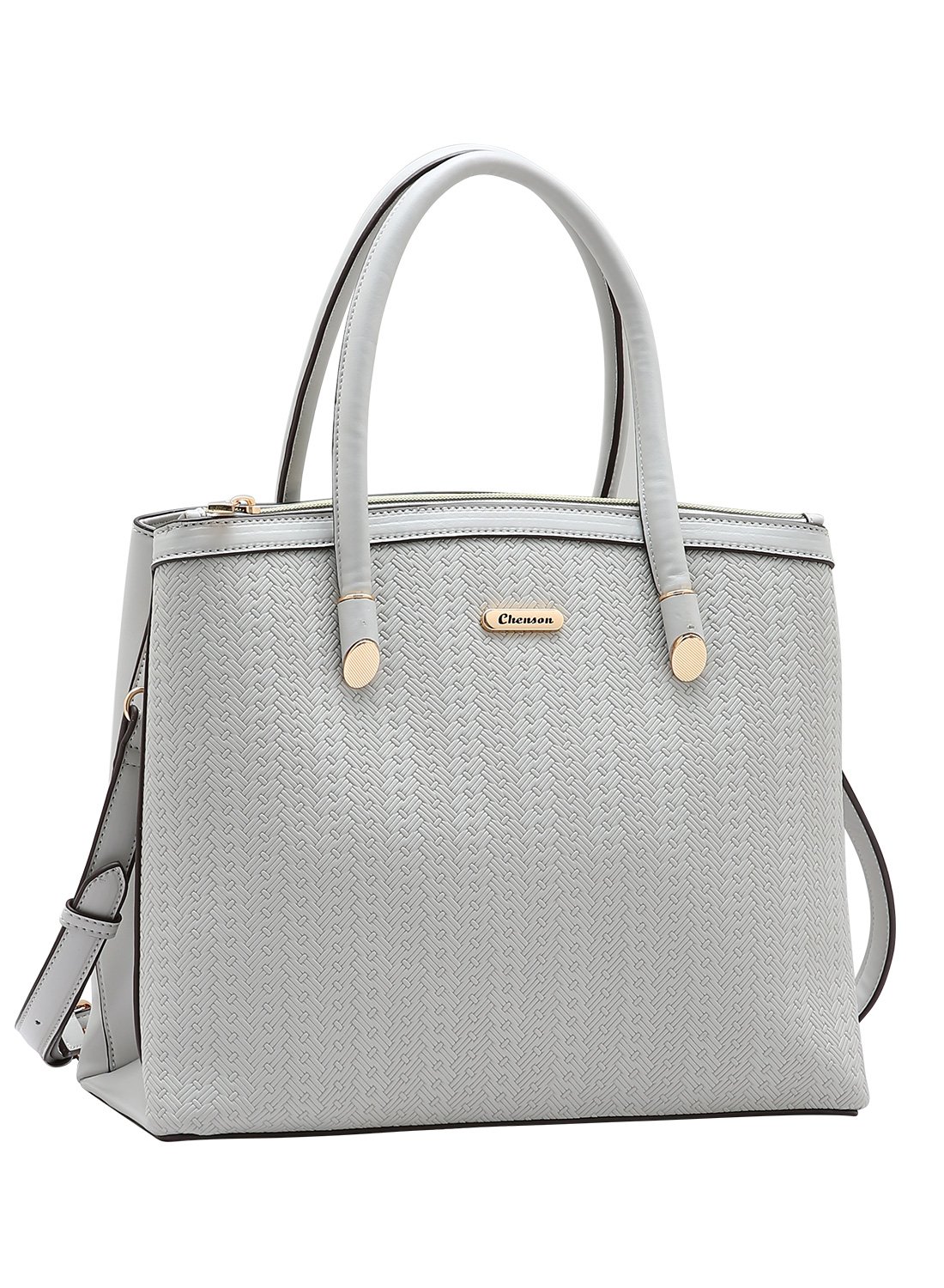 Bolsa Mini Tramas Cinza Chenson com Alca de Mao