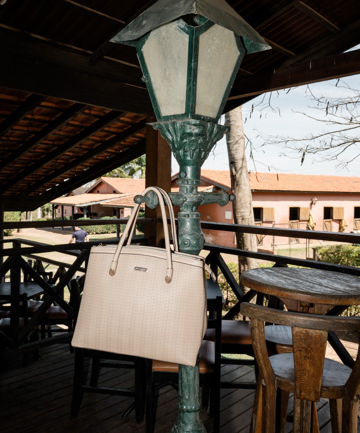 Bolsa Mini Tramas Cinza Chenson com Alca de Mao Cinza 3