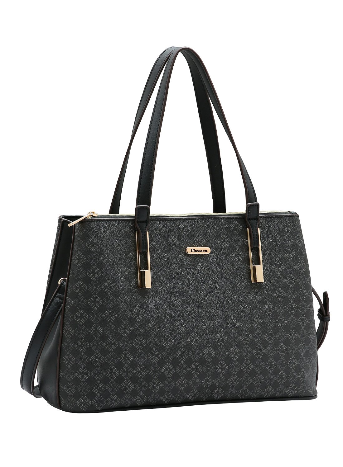 Bolsa Chenson Ombro Casual Preta Elemento Grafico