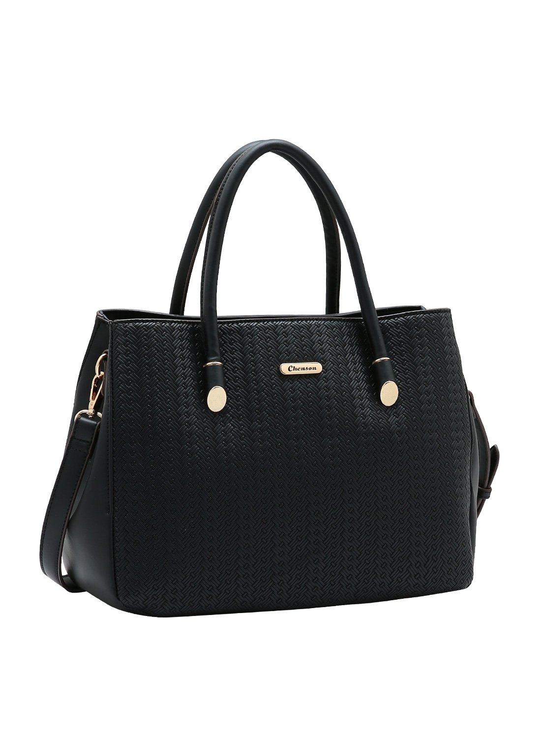 Bolsa Mini Tramas Chenson Preta - Alca de Mao