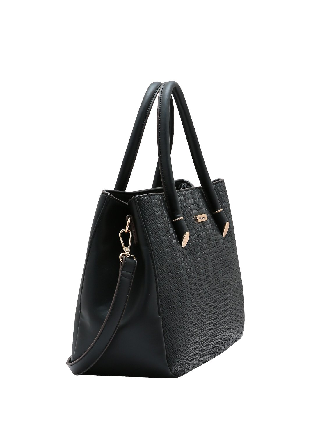 Bolsa Mini Tramas Chenson Preta - Alca de Mao Preto 3