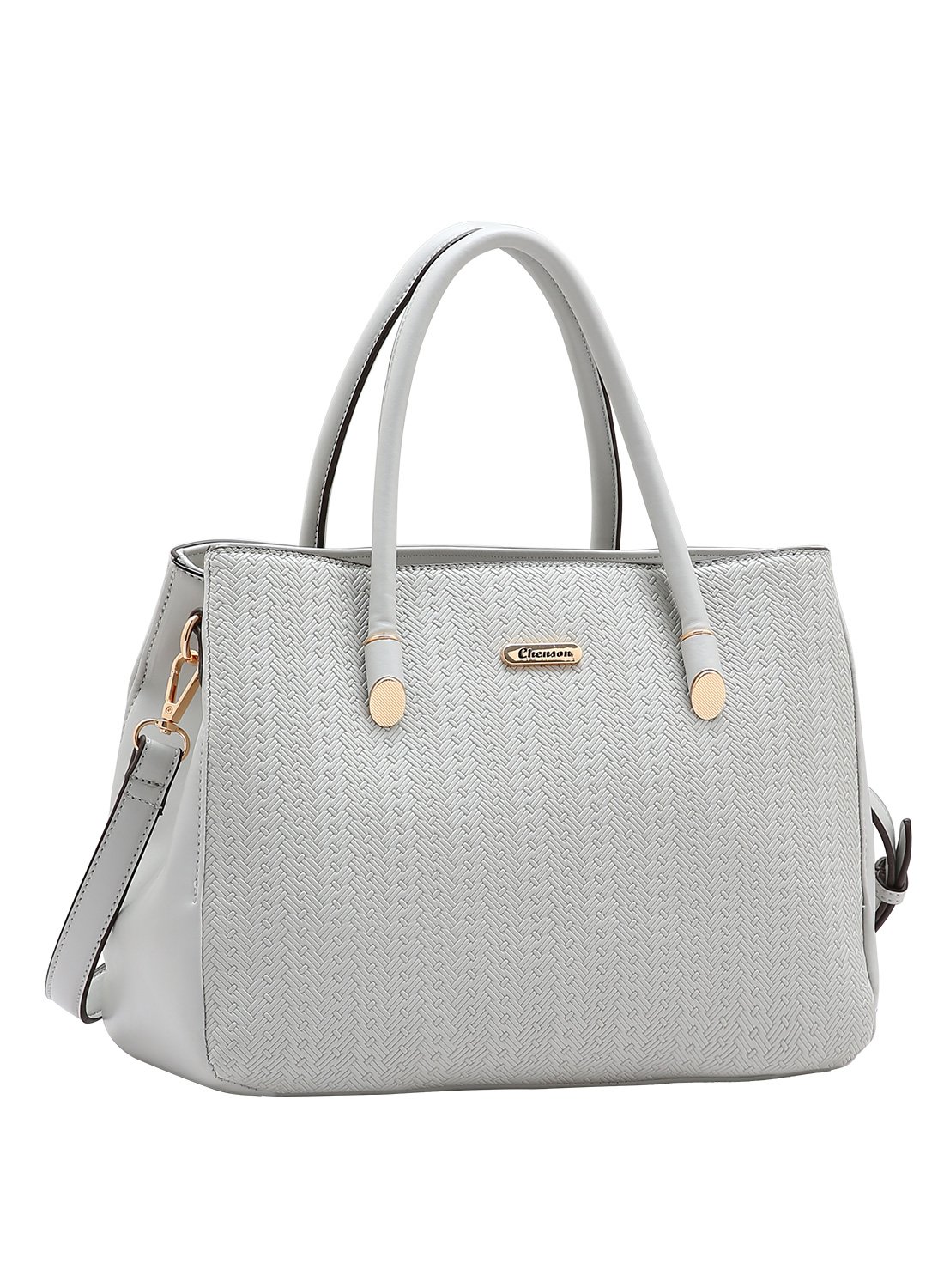 Bolsa Mini Tramas Alca de Mao - Cinza - Chenson