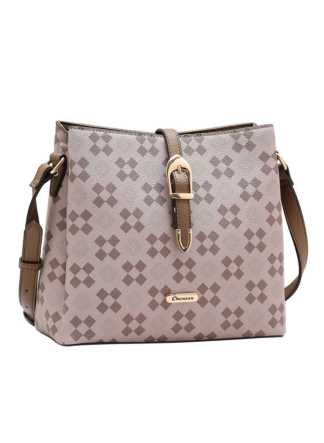 Bolsa Transversal Feminina - New Elemento Grafico Natural Chenson