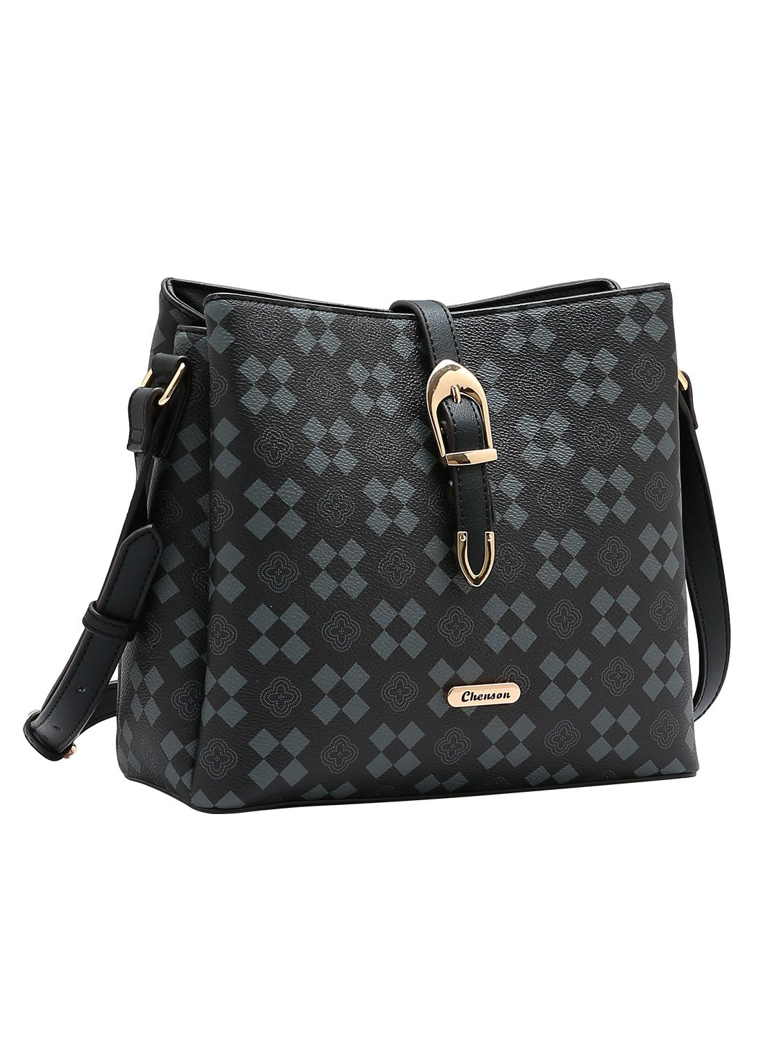 Bolsa Chenson Preta - New Elemento Grafico Transversal