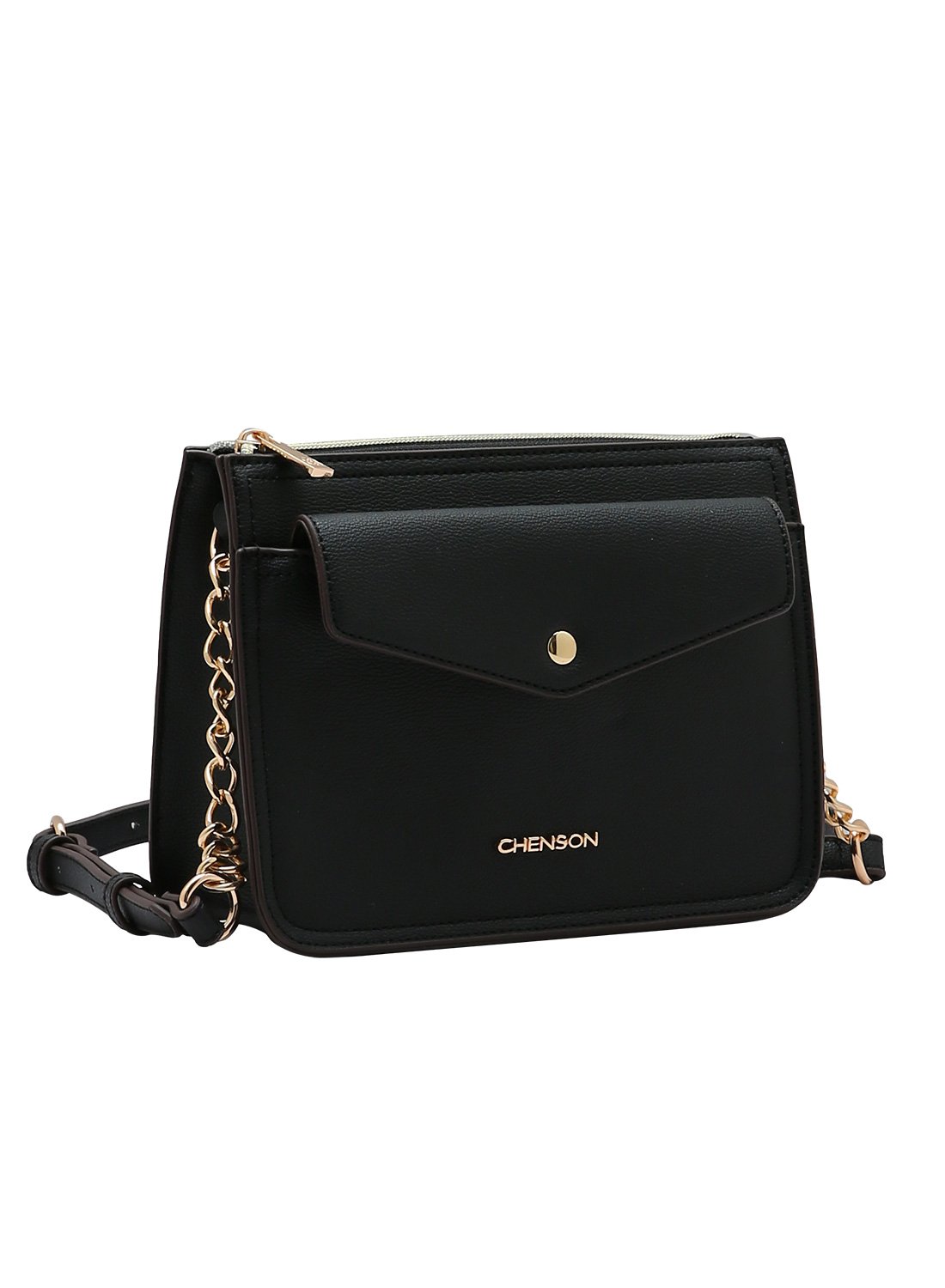 Bolsa Transversal Chenson Original Preta Compacta