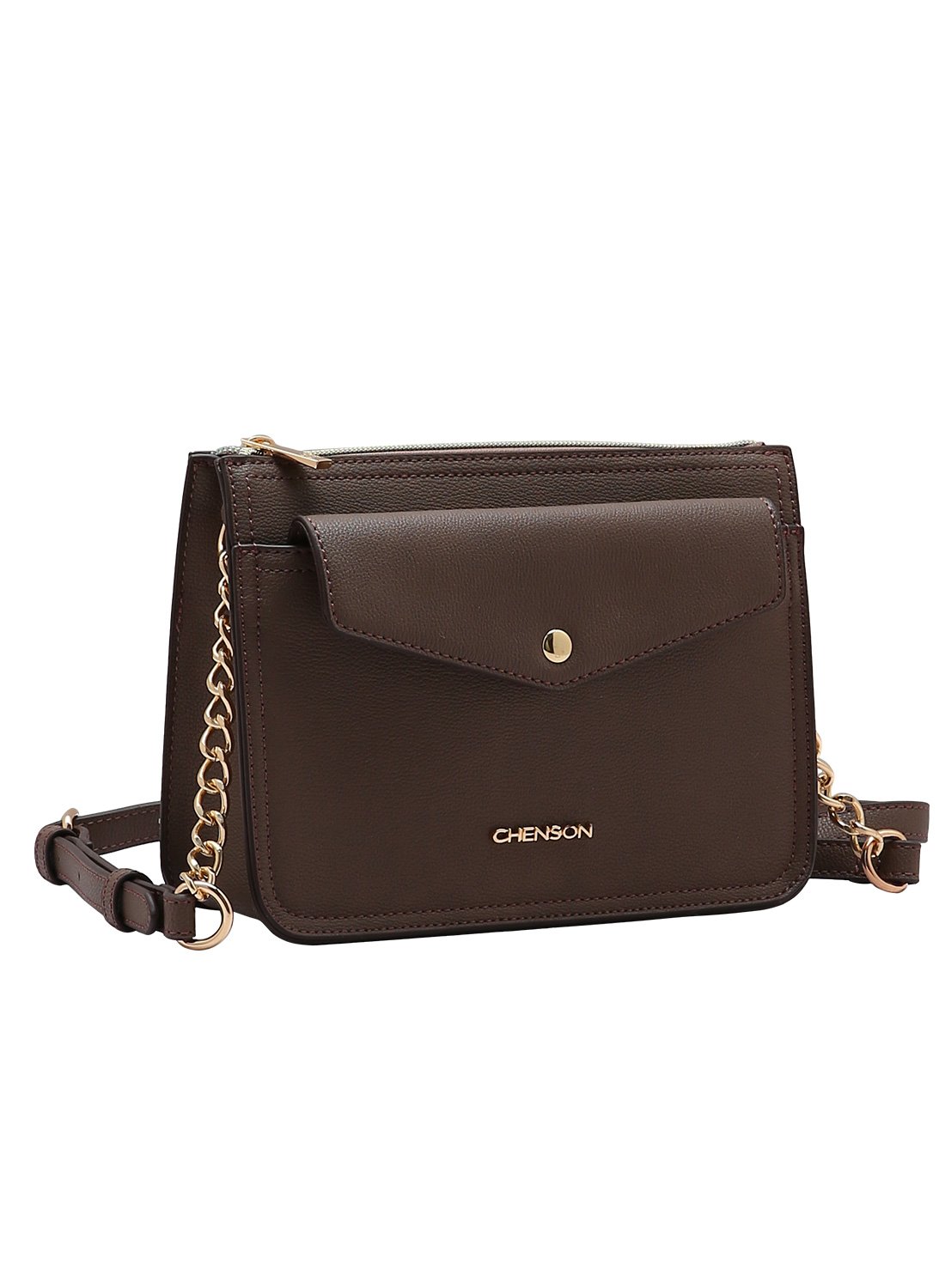 Bolsa Marrom Chenson Transversal Original 