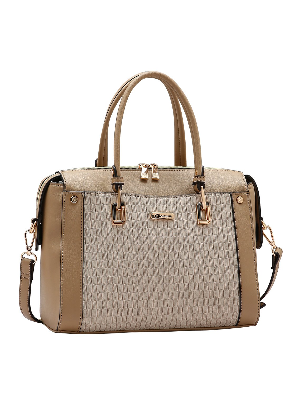 Bolsa Textura Chic Chenson Bege de Mao 