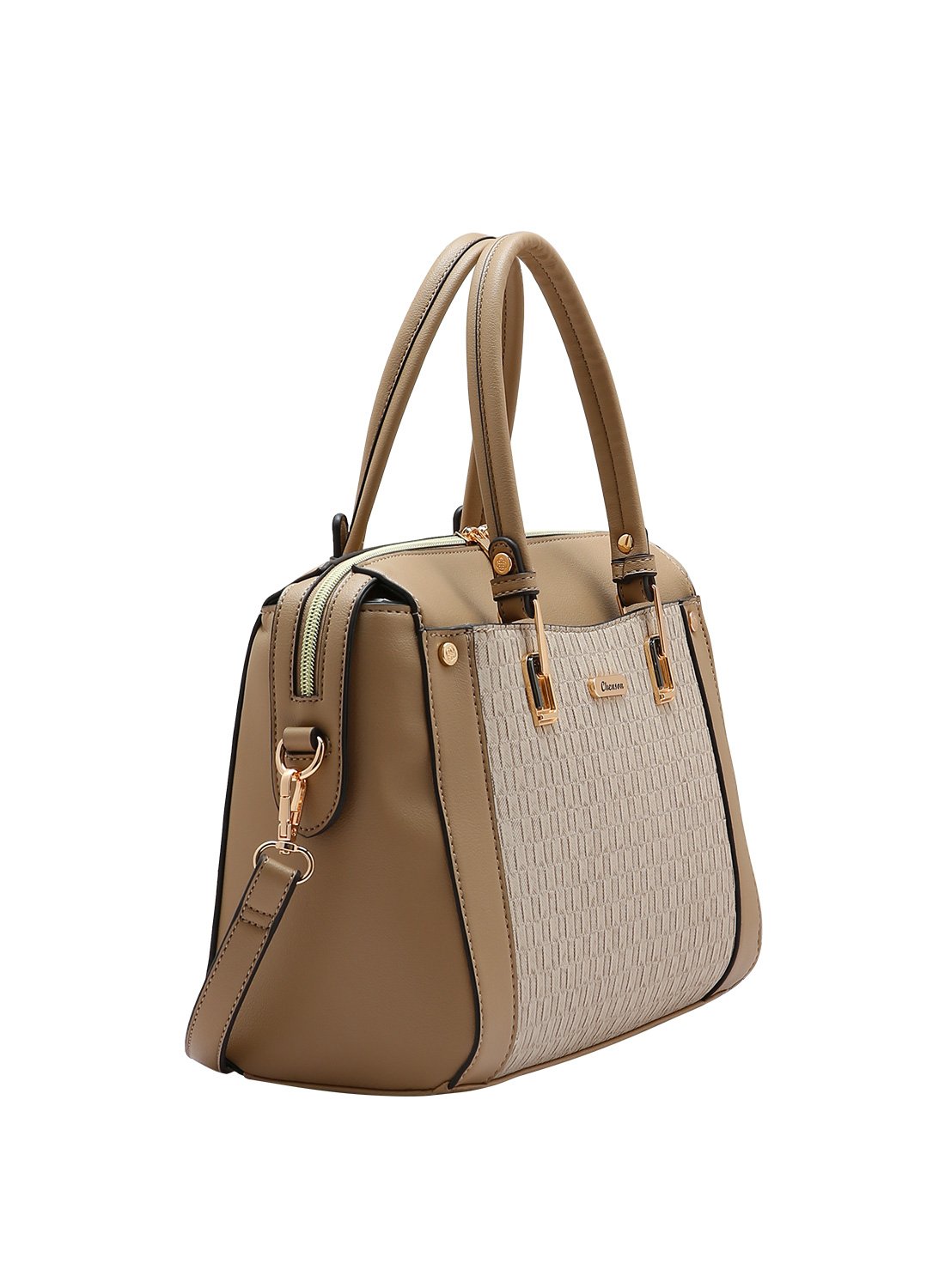 Bolsa Textura Chic Chenson Bege de Mao Bege 2