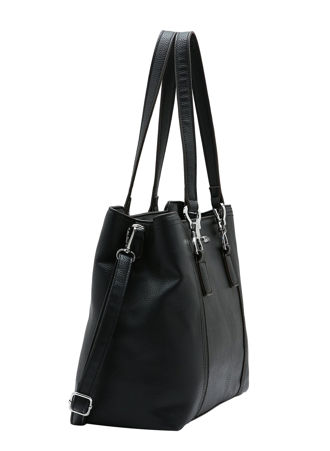 Bolsa Chenson Alca de Ombro Preta - Textura Delicada Preto 2