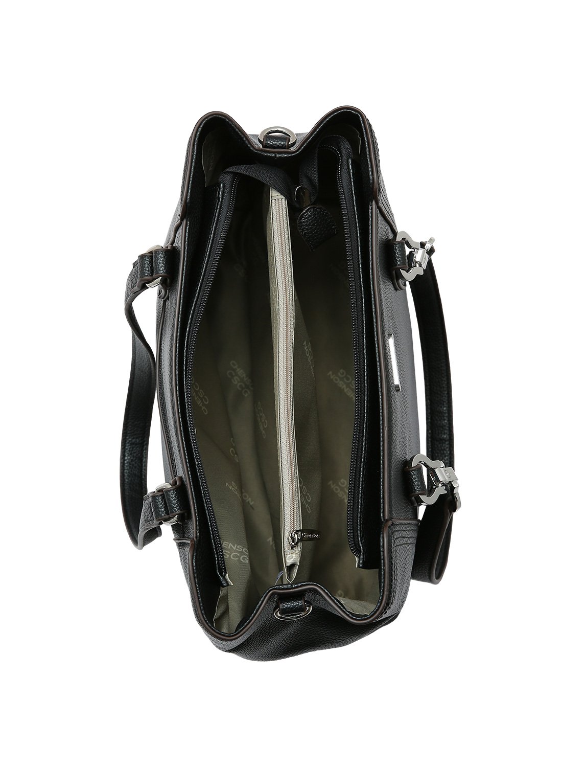 Bolsa Chenson Alca de Ombro Preta - Textura Delicada Preto 3