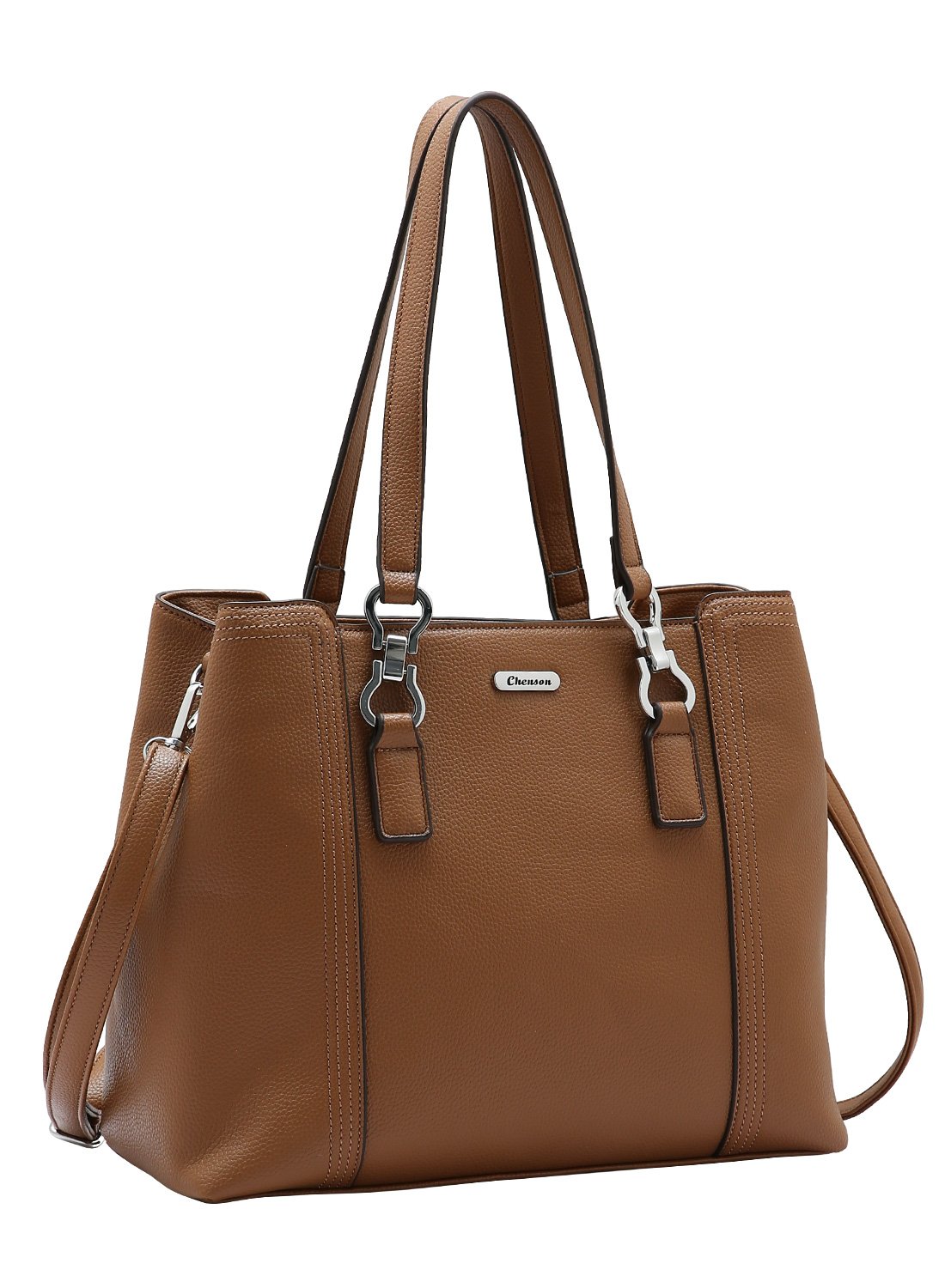 Bolsa Ombro Chenson - Textura Delicada - Cafe 