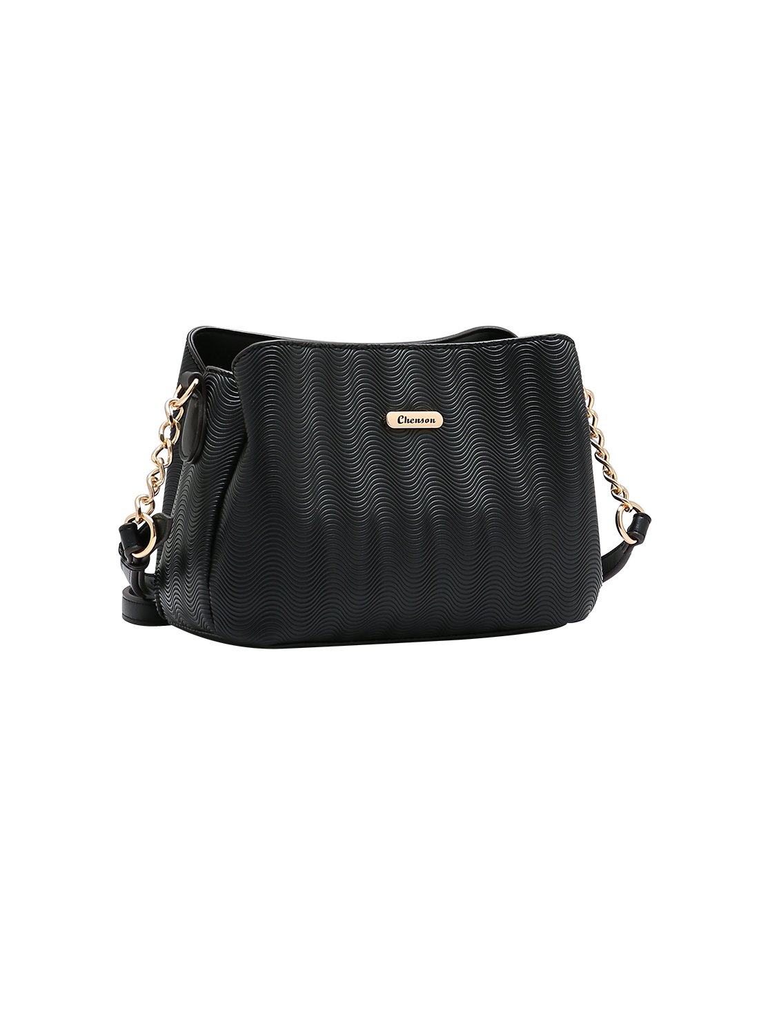 Bolsa Transversal Waves Chenson Original Preta