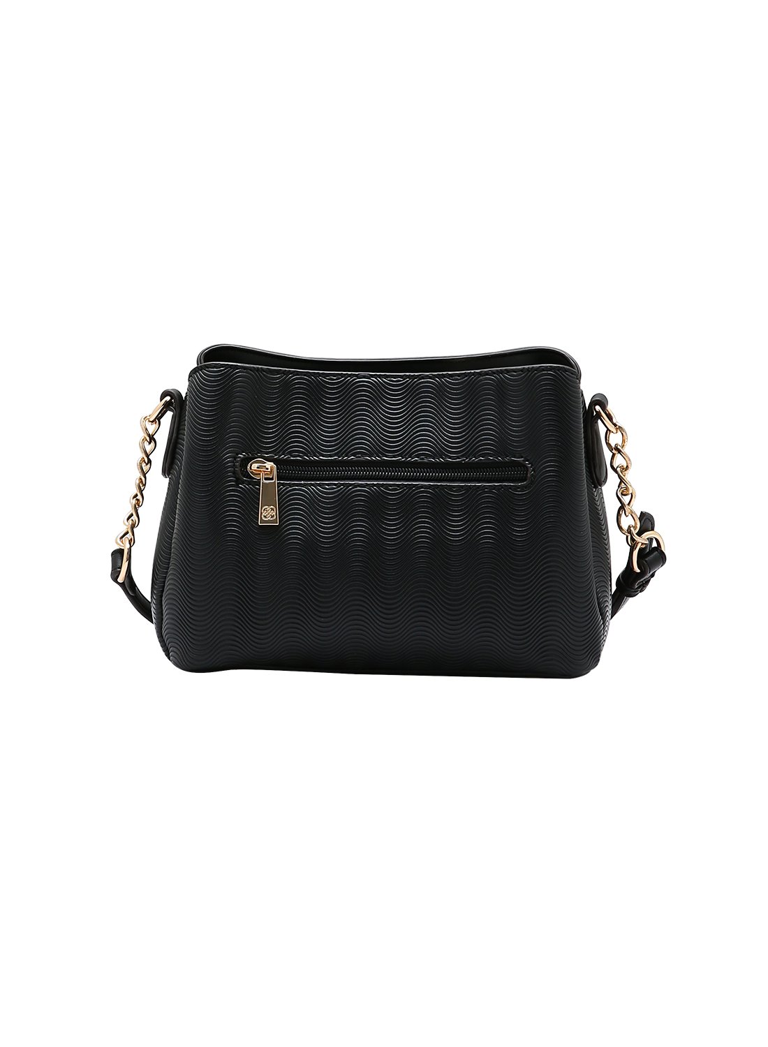 Bolsa Transversal Waves Chenson Original Preta Preto 4