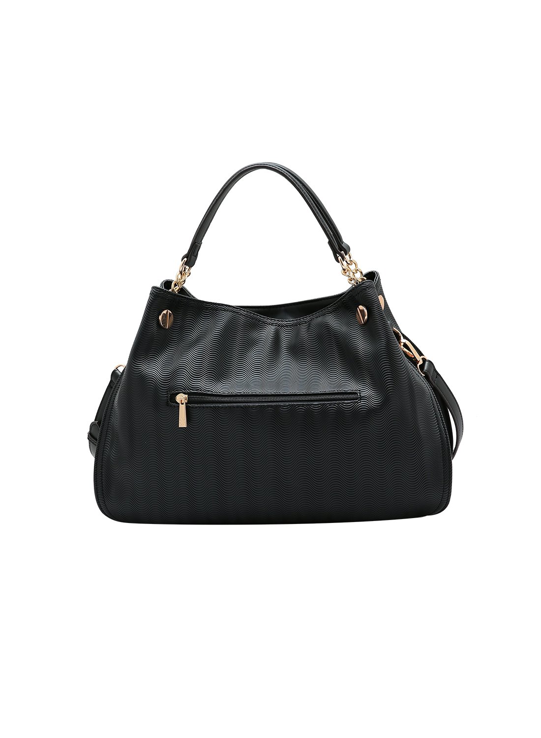 Bolsa Chenson Preta Waves com Alca de Mao Preto 6