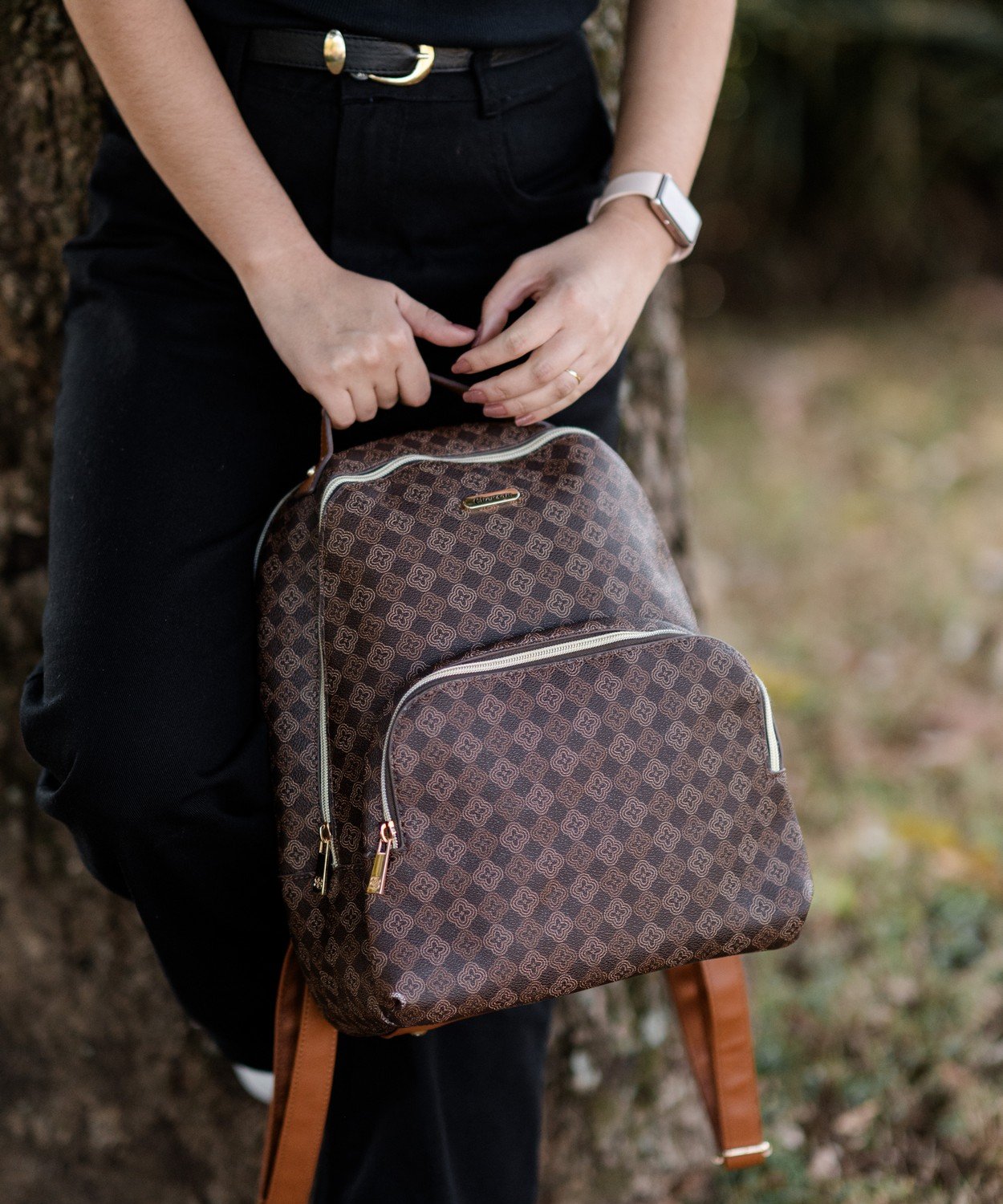 Mochila Rose Chenson Original Elemento Grafico Rosa 5