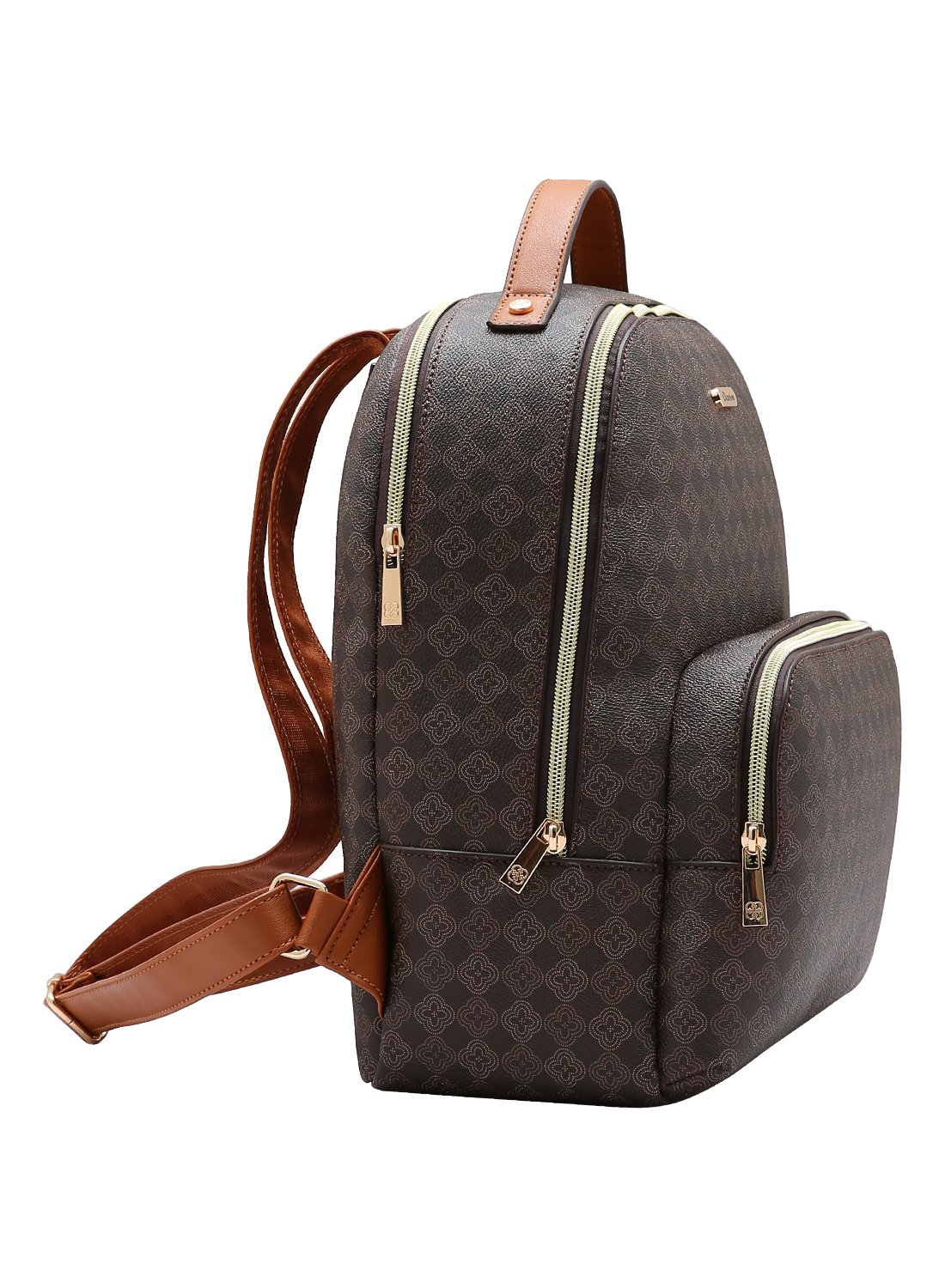 Mochila Elemento Grafico Casual Chenson Cafe Marrom 3