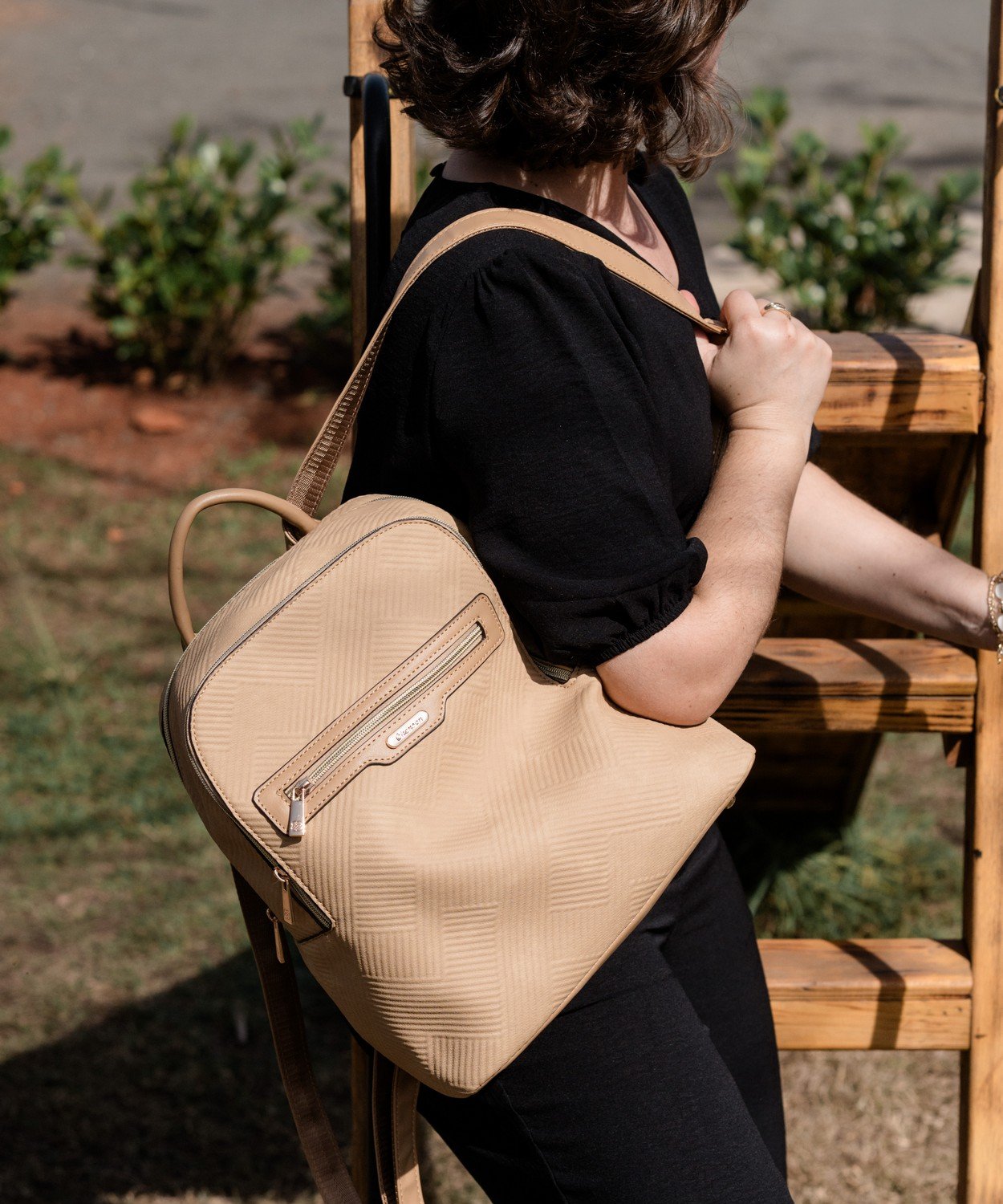 Mochila Chenson Chic Preta Contemporaneo Original Preto 2