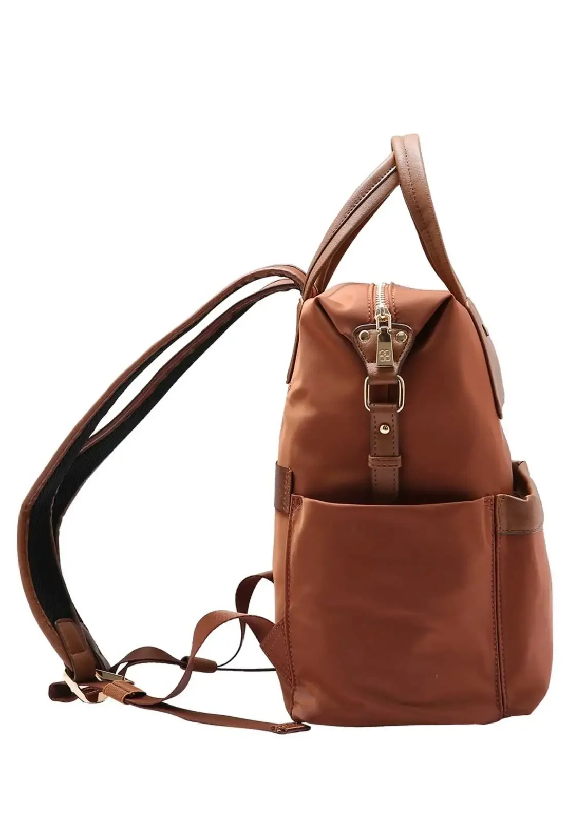Mochila Cafe Chenson Twill Nylon Original Marrom 3