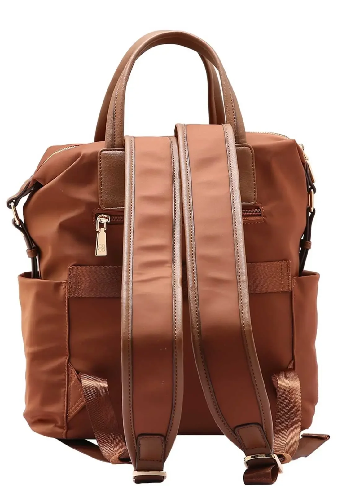 Mochila Cafe Chenson Twill Nylon Original Marrom 4