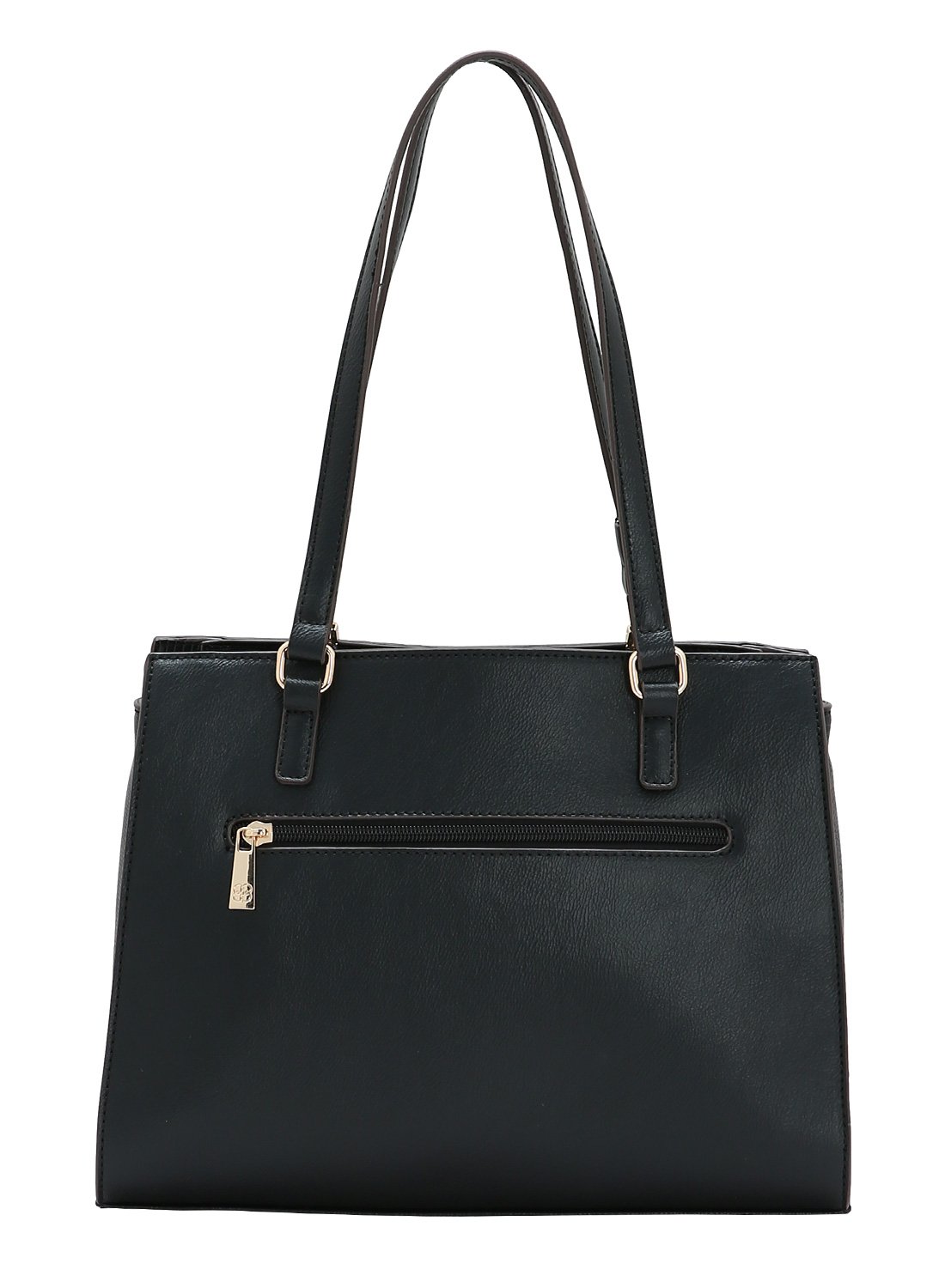 Bolsa Preta Chenson Detalhe Croco Alca de Ombro Preto 3