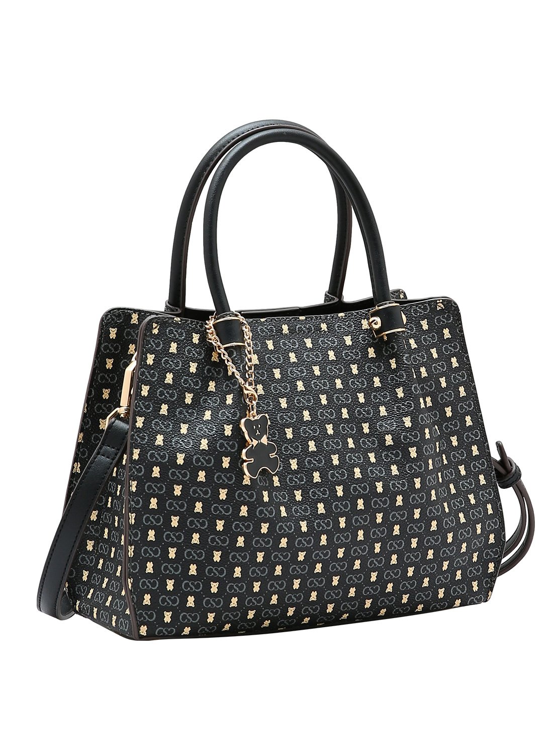 Bolsa Monograma Baby Urso Chenson Preta Original