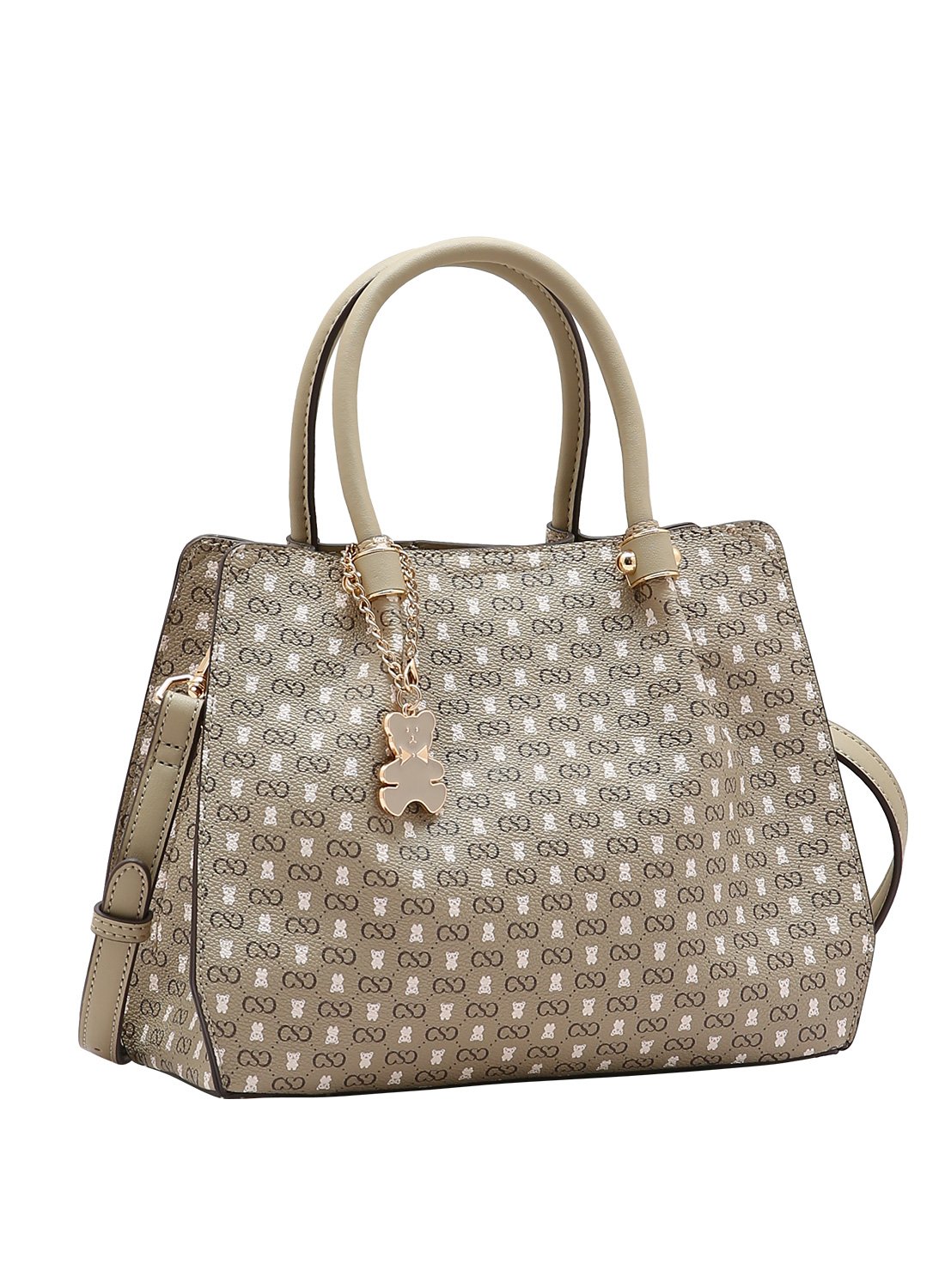 Bolsa Feminina Chenson Monograma Baby Urso Natural 