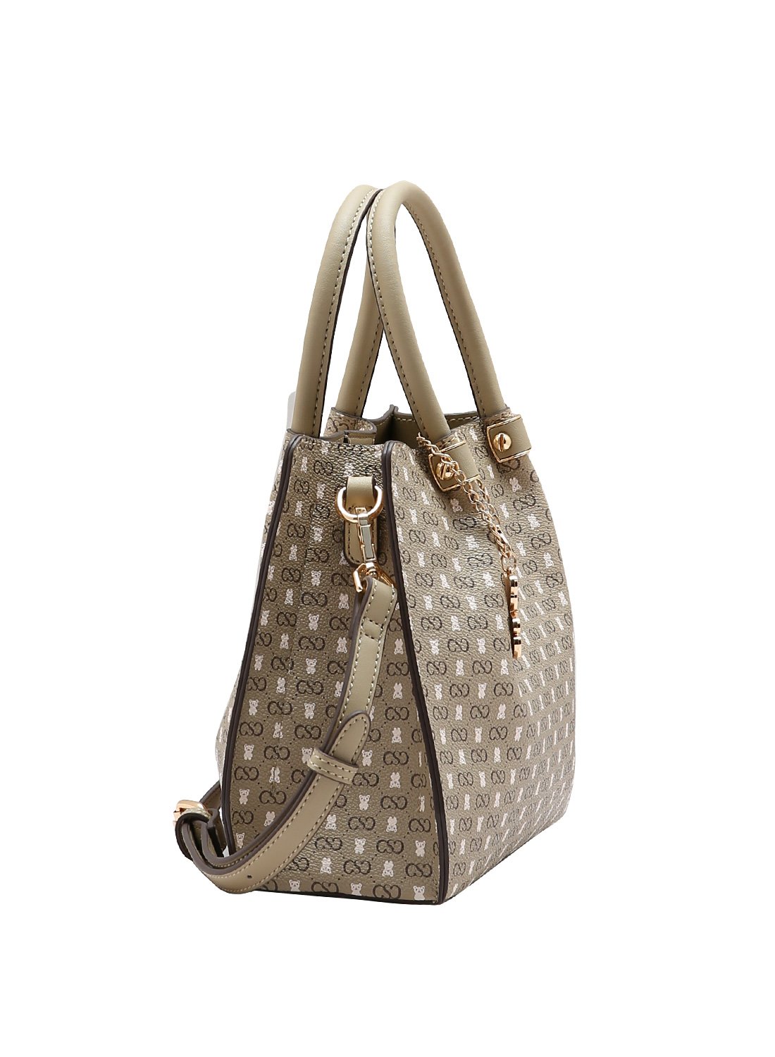 Bolsa Feminina Chenson Monograma Baby Urso Natural Bege 3