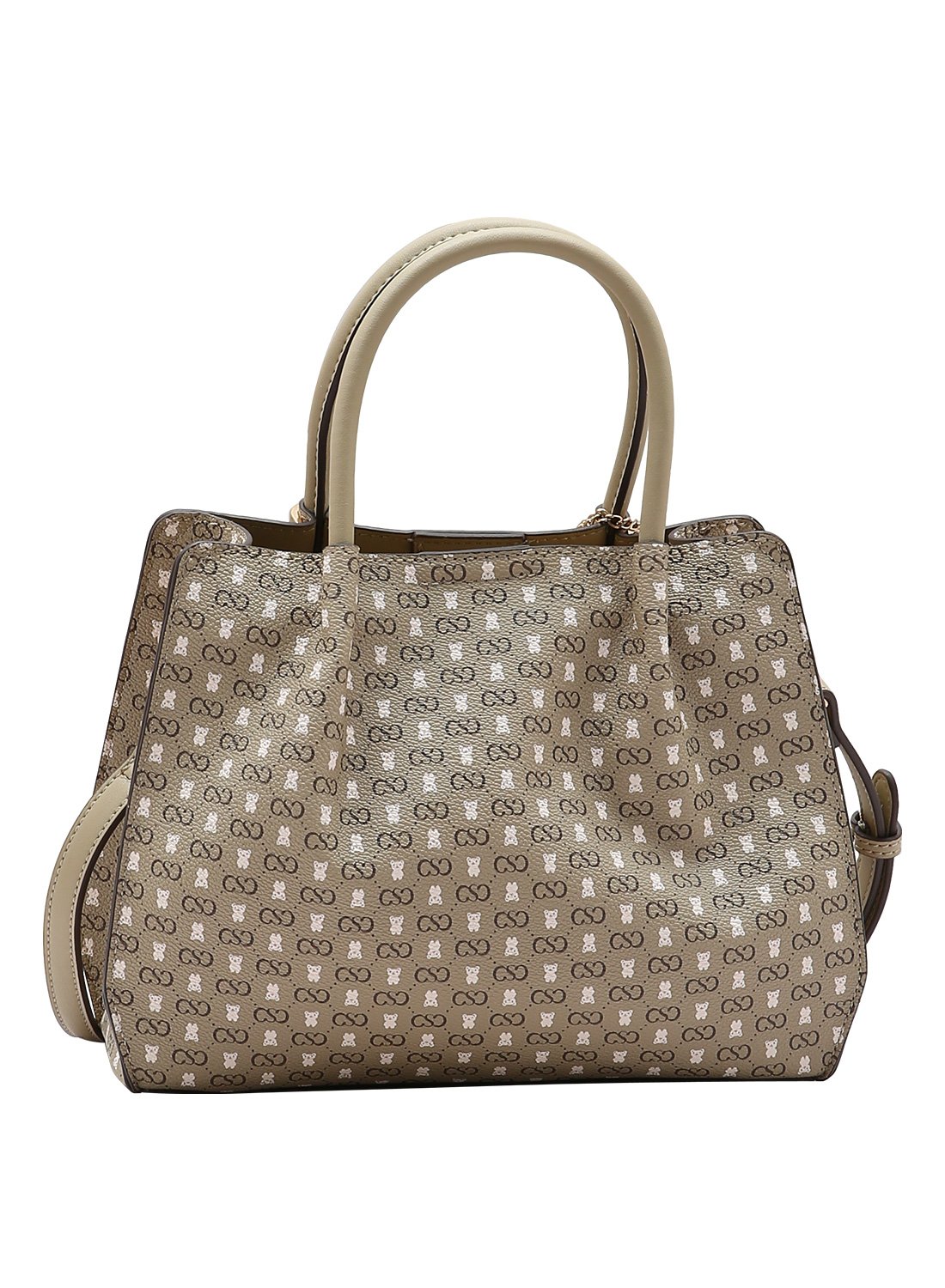 Bolsa Feminina Chenson Monograma Baby Urso Natural Bege 6